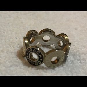 Coach enamel ring sz 6